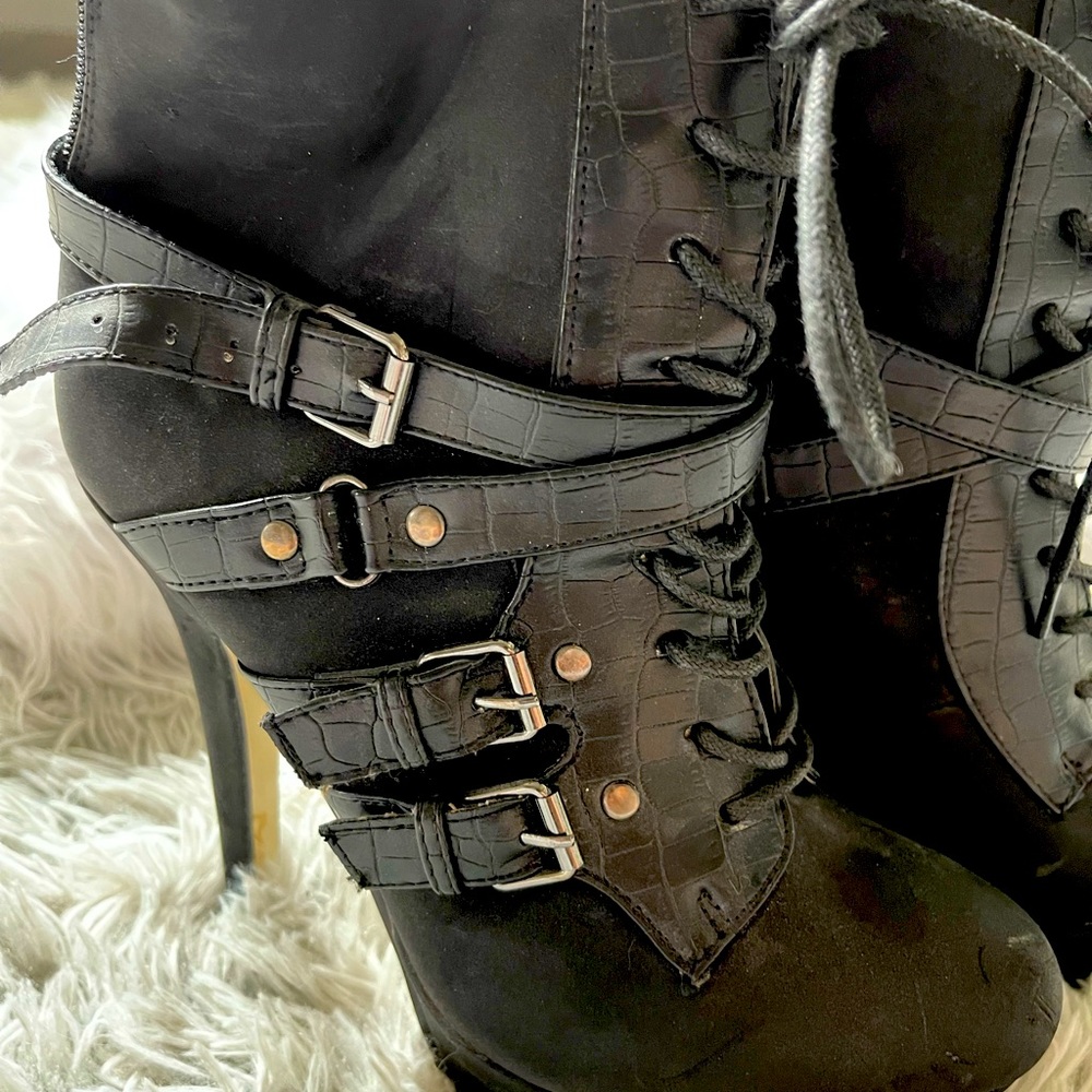 Buckled And Strapped Boots. Gem